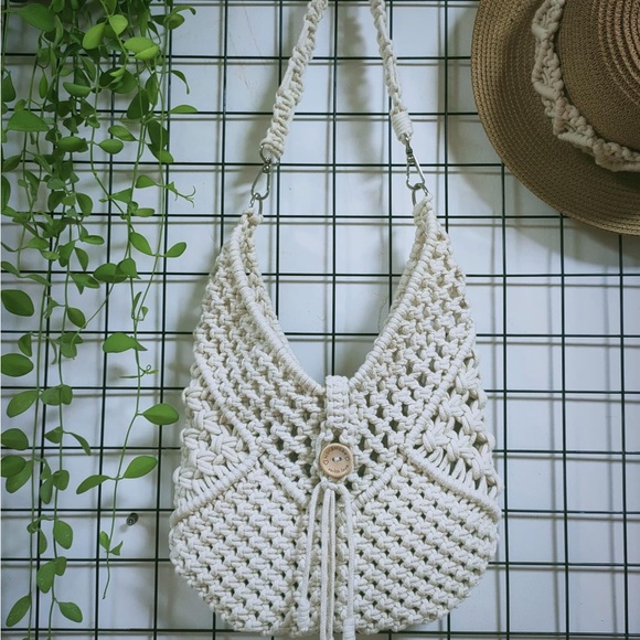 Macrame Handmade Handbag - Picture 3 of 5